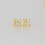 Pendientes de estrella delicada