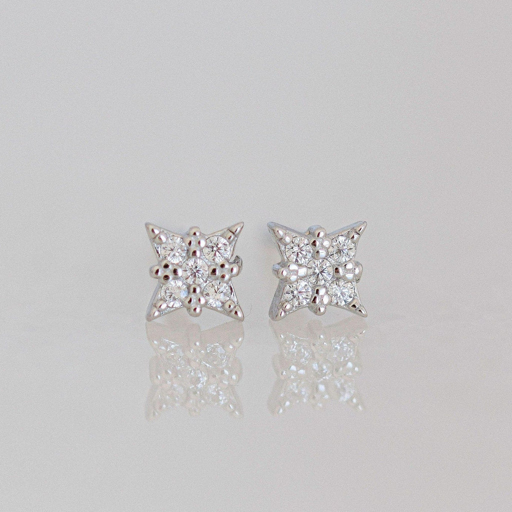 Pendientes de estrella delicada