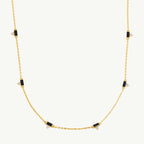 Elegante collar Station con circonitas cúbicas