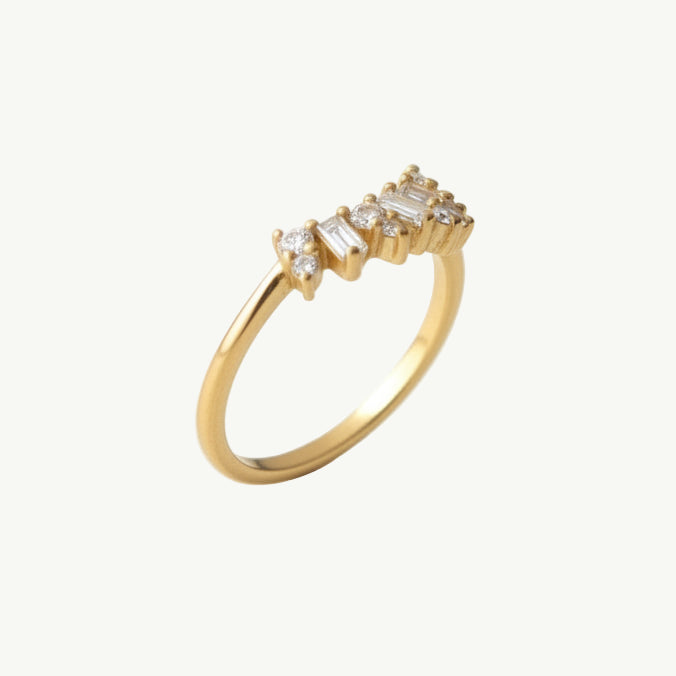 Dainty Baguette Cubic Zirconia ring