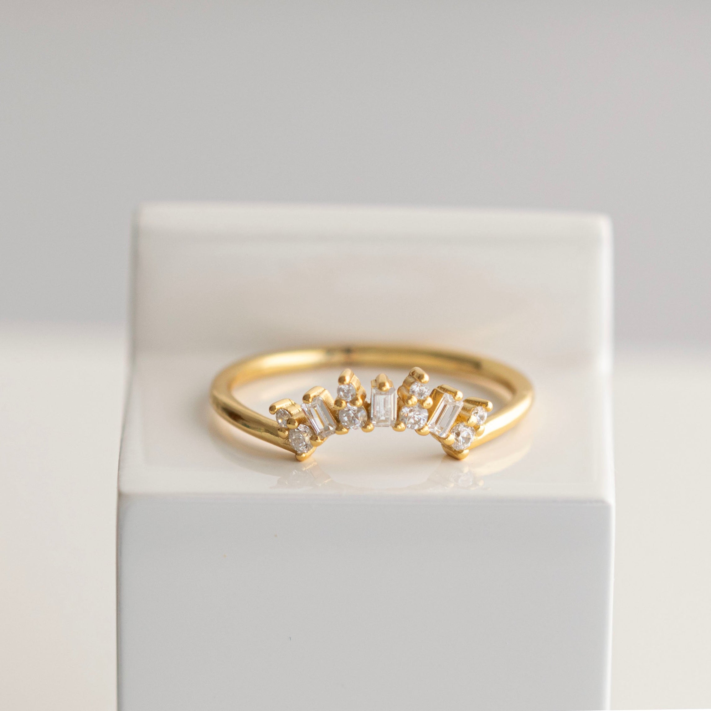 Dainty Baguette Cubic Zirconia ring
