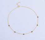 Elegante collar Station con circonitas cúbicas