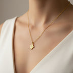 Delicado collar de diamantes Starburst