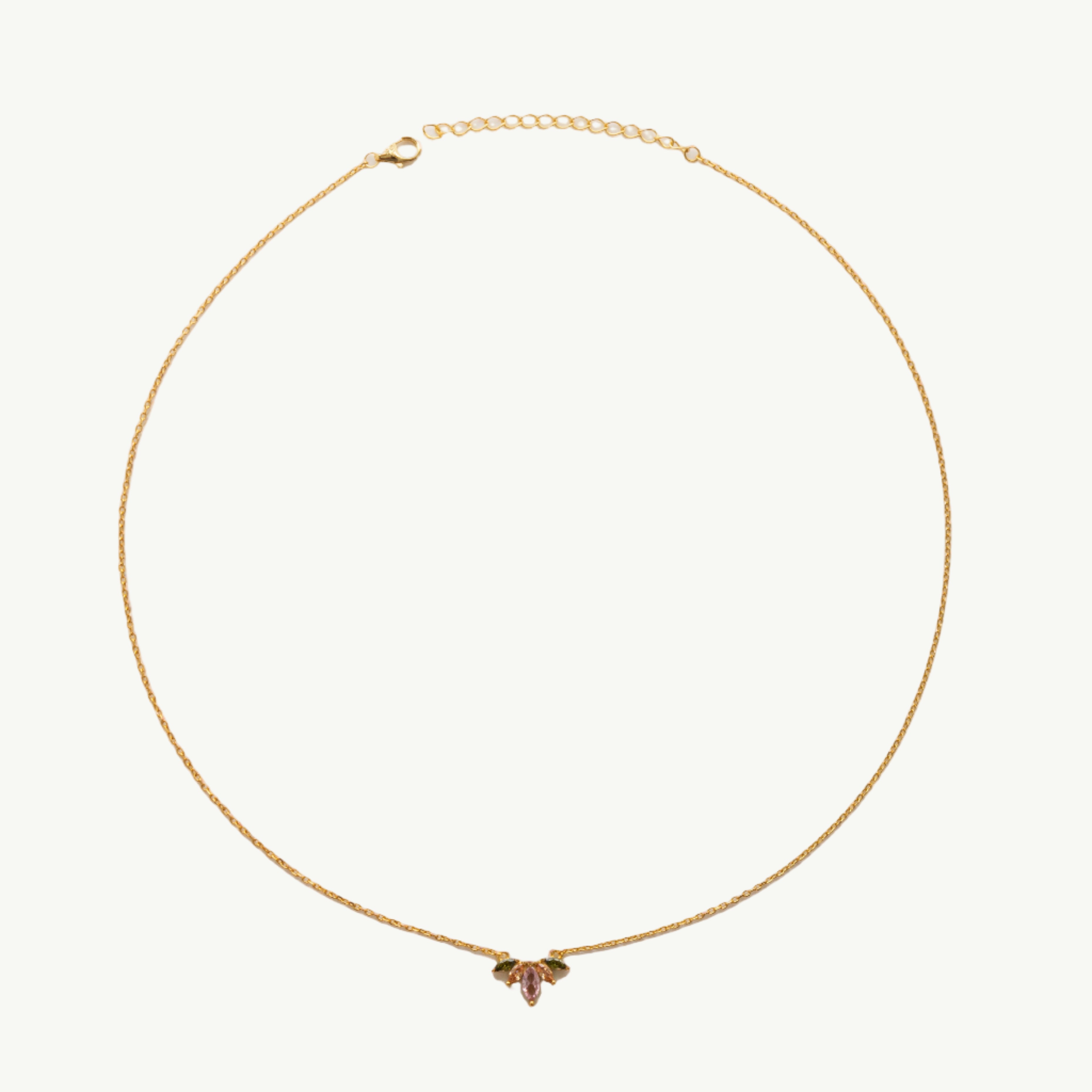 Collar de racimo marquesa multicolor