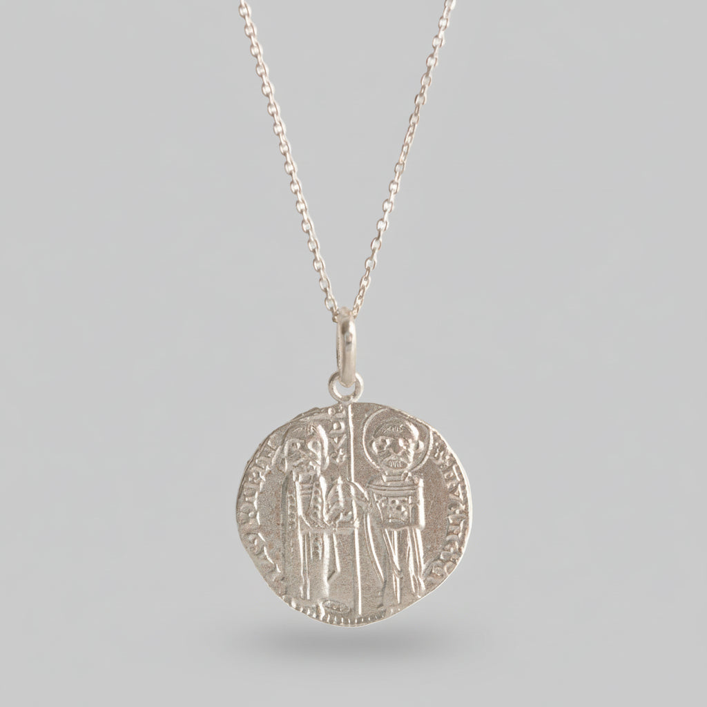 Ancient Coin Necklace: Gold Byzantine Medallion