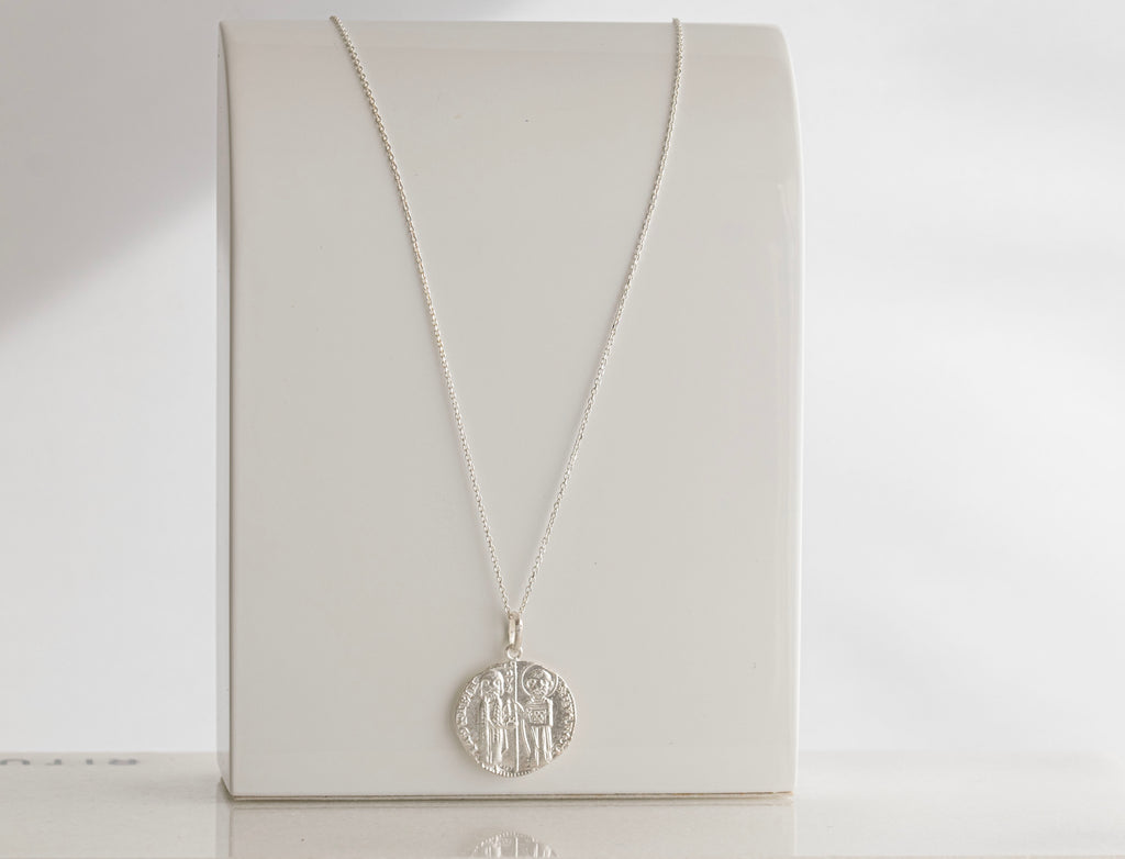 Ancient Coin Necklace: Gold Byzantine Medallion
