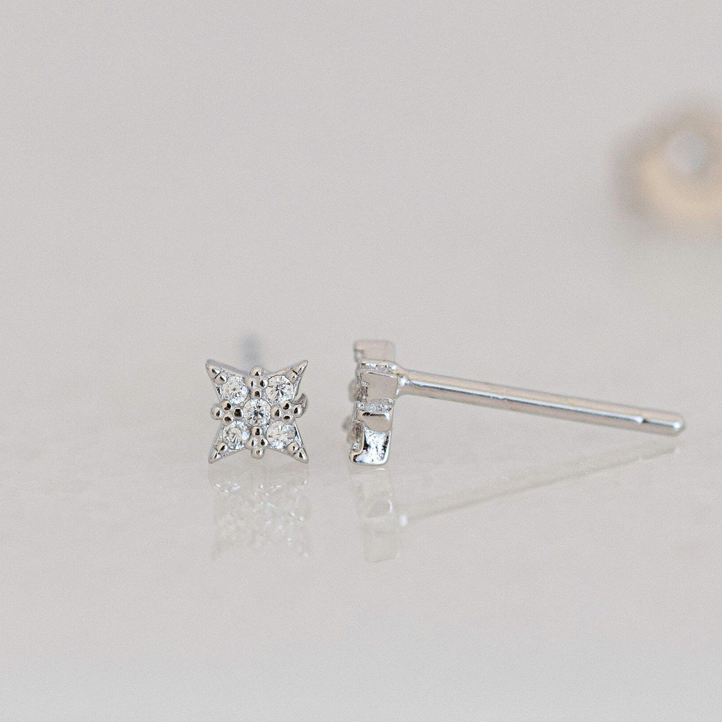 Pendientes de estrella delicada