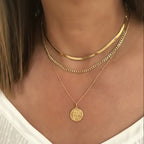 Ancient Coin Necklace: Gold Byzantine Medallion