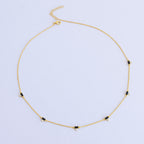 Elegante collar Station con circonitas cúbicas